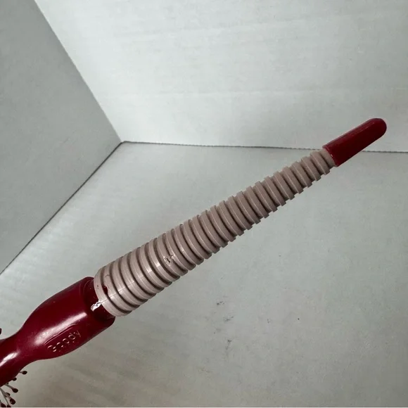 Vintage Goody Futura Round Hairbrush 1985 Comfor-Tip Bristles Red Tan Grip - Picture 7 of 14